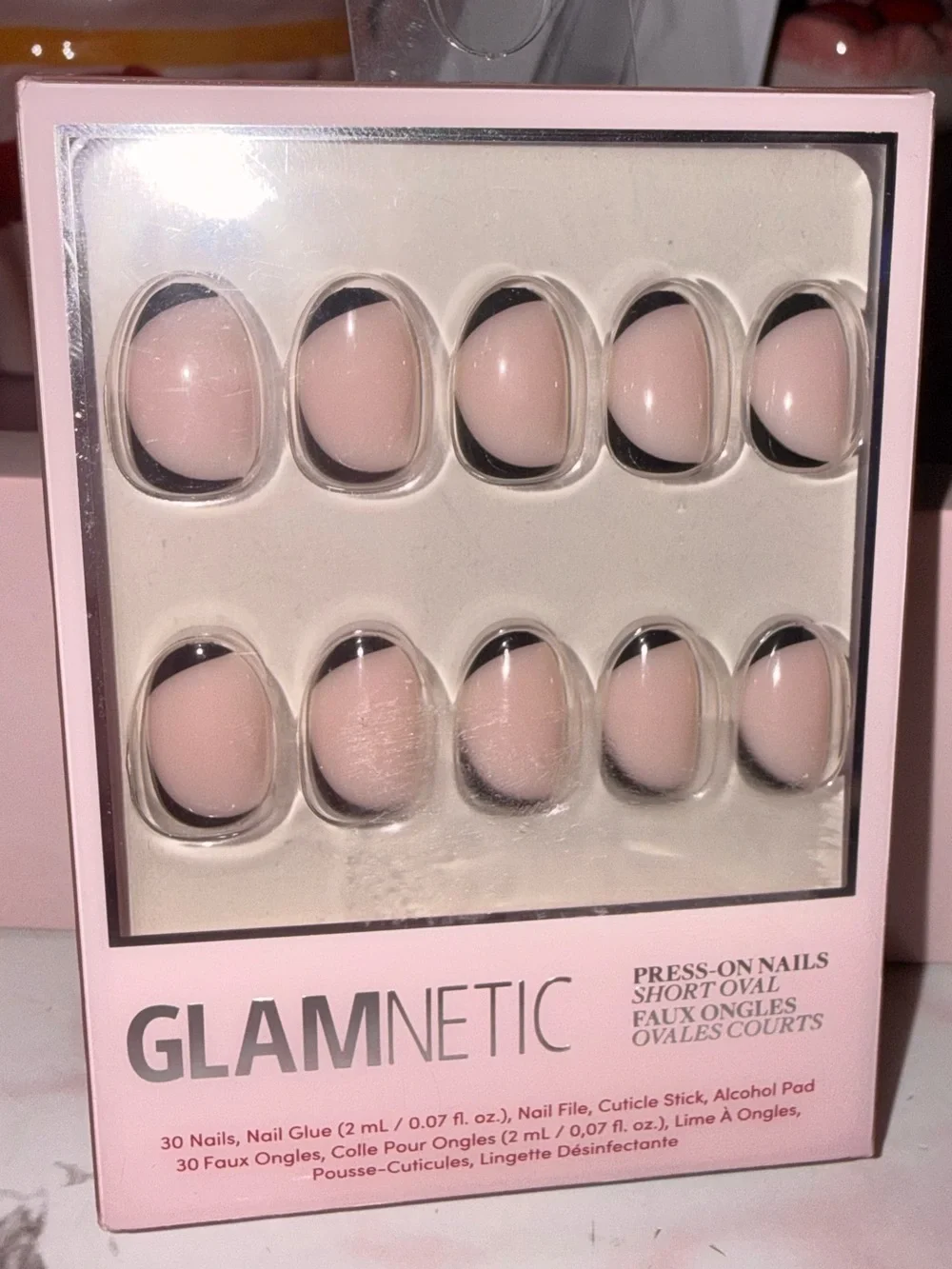 Glamnetic Nude Pink Short Oval Press-On Nails